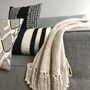 Ivory White Solid Throw, thumbnail 3 of 3