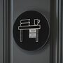 Office Door Black Sign With Raised Desk Design, thumbnail 2 of 3