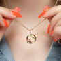 Gold Plated Koi Fish Charm Necklace, thumbnail 1 of 7
