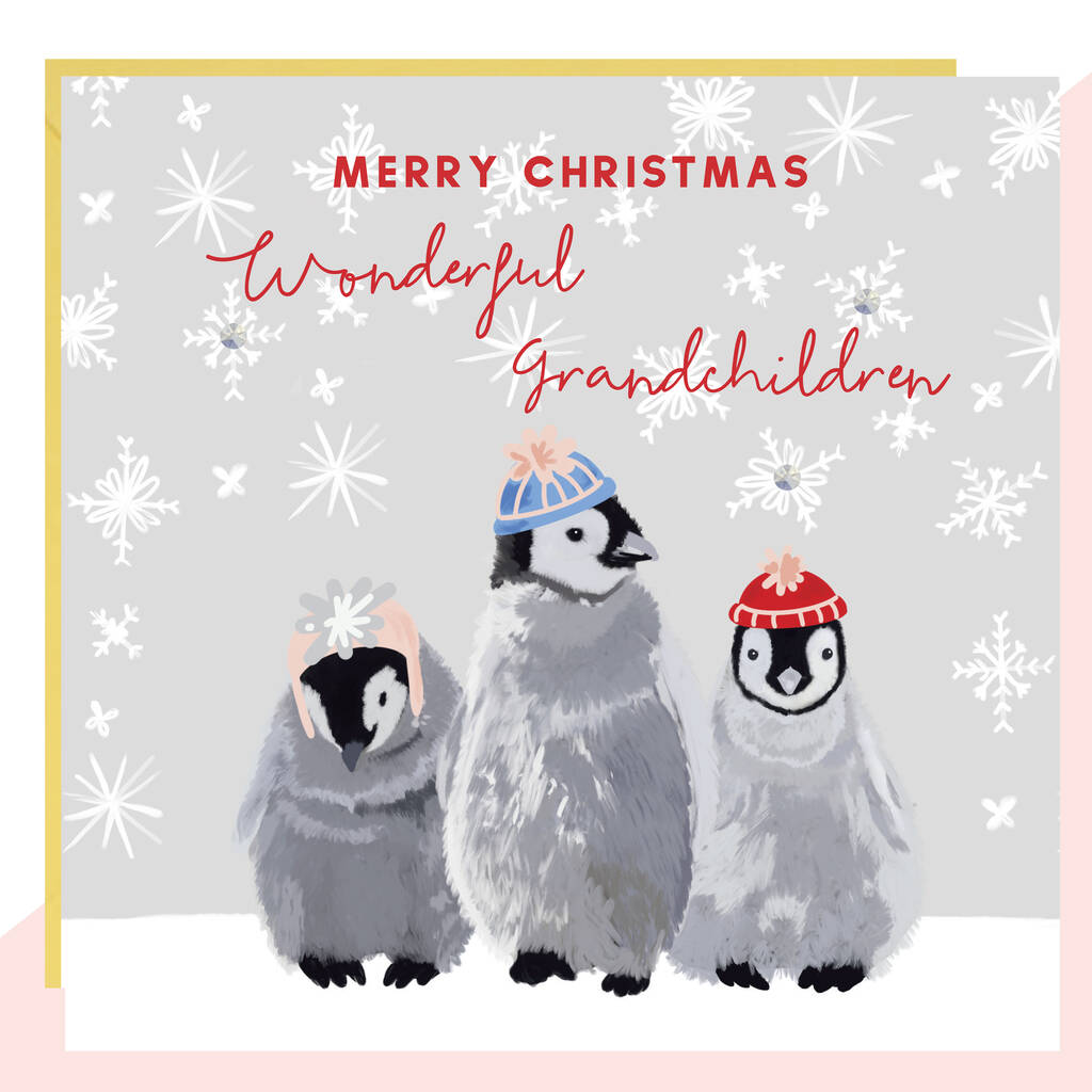 'Wonderful Grandchildren' Christmas Card By Lottie Simpson