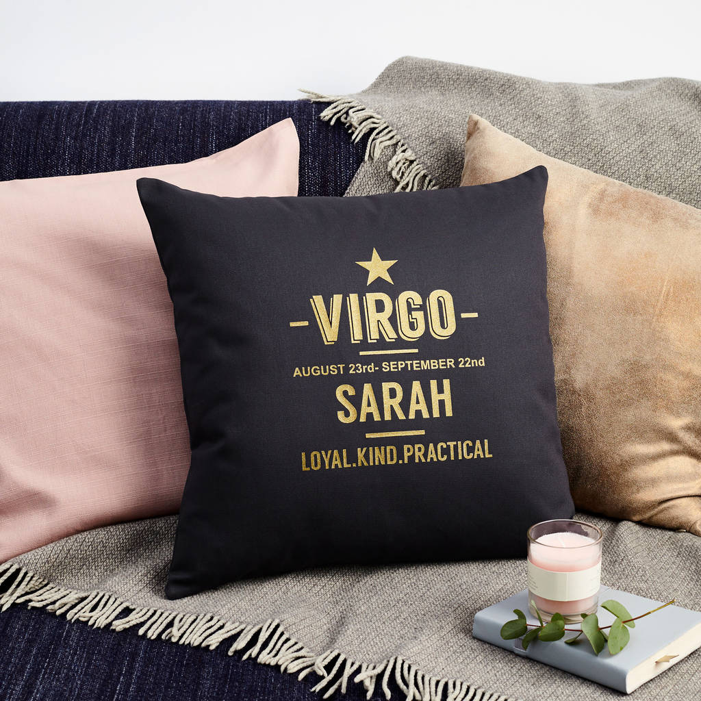 Personalised Zodiac Star Sign Cushion, 1 of 2