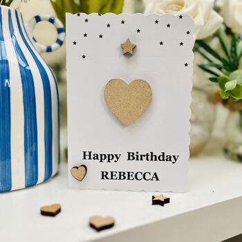 Personalised Birthday Card Heart For Her Special Birthday, 3 of 10