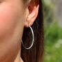 Solid Sterling Silver Hoop Earrings, thumbnail 1 of 7