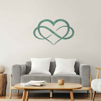 Infinity Heart Wooden Art Symbol Of Endless Love, 11 of 12