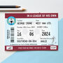 Personalised Football Ticket Card For Dad, thumbnail 1 of 3