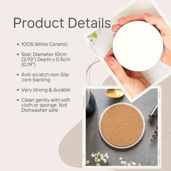 Personalised Year Ceramic Coaster, 7 of 9