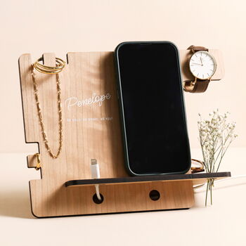 Personalised Women's Name Wooden Accessory Stand, 2 of 4