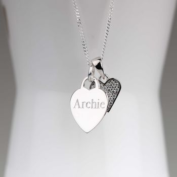 Personalised Children's Silver Heart Necklace, 2 of 6