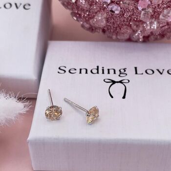Christmas Gift November Birthstone Earrings Gift For Her, 2 of 6