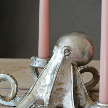 Silver Octopus Candle Holder, Candlestick, 2 of 4