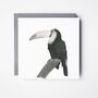 Sal The Toucan Luxury Blank Greeting Card, thumbnail 1 of 3