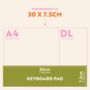 Keyboard Weekly Planner Pad | Matcha, thumbnail 8 of 8