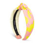 Love Pink And Yellow Knot Headband, thumbnail 2 of 7