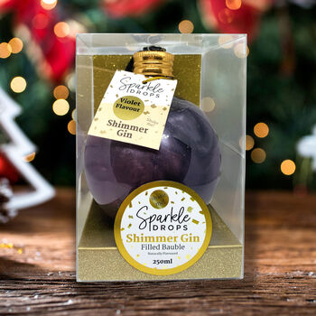 Large Flavoured Shimmer Gin Bauble 250ml, 3 of 6