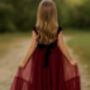 Noel In Burgundy~ Party Or Flower Girl Dress, thumbnail 3 of 4