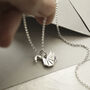 Sterling Silver Polished Origami Swan Necklace, thumbnail 7 of 8