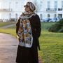 Lemons Print Scarf In Personalised Gift Box, thumbnail 1 of 8