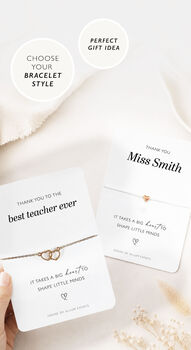 Thank You Teacher Bracelet Gift Best Teacher, 8 of 9