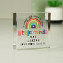 Personalised ‘It Takes A Big Heart To Shape Little Minds’ Crystal Block – Teacher Gift, thumbnail 4 of 5