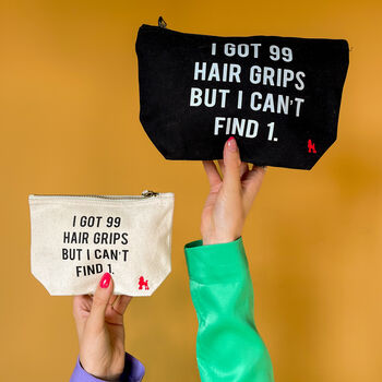 '99 Hair Grips' Makeup Bag, 3 of 6