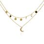 Star Gaze Double Layer Necklace Gold, thumbnail 2 of 5