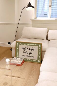 Night Night Love You Nursery Print, 5 of 6