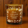 Personalised Pumpkin Pumpkins Amber Glass Candle, thumbnail 3 of 5