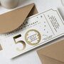 Personalised 50th Birthday Experience Gift Voucher, thumbnail 5 of 9