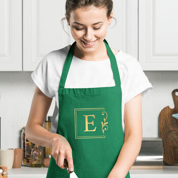 Personalised Initial Cotton Apron, 4 of 12