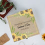 Personalised Sunflower Wedding Memories Keepsake Box, thumbnail 3 of 6