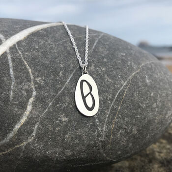 Pebble Initial Necklace, 5 of 12
