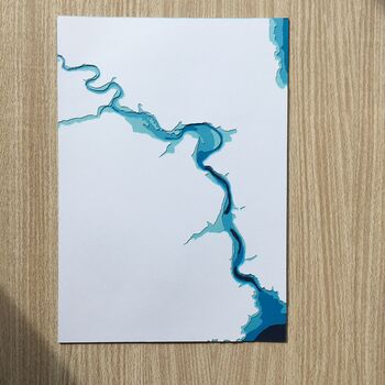 River Dart Dartmouth Bathymetric Map, 2 of 9