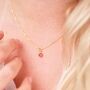 Gold Mini Birthstone Charm Necklace, thumbnail 4 of 10