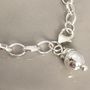Handmade Silver Charm Bracelet, thumbnail 2 of 3