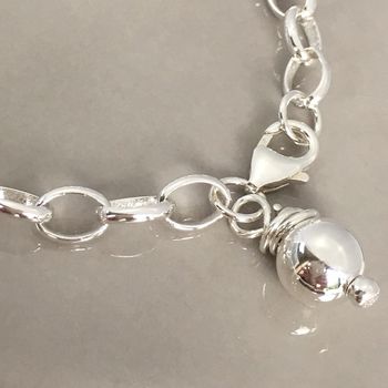 Handmade Silver Charm Bracelet, 2 of 3