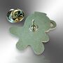Small Spill The Tea Hard Enamel Pin Badge Badge, Flower Teacup Brooch, Friendship Jewellery Gift For Tea Lover, thumbnail 6 of 8