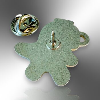 Small Spill The Tea Hard Enamel Pin Badge Badge, Flower Teacup Brooch, Friendship Jewellery Gift For Tea Lover, 6 of 8