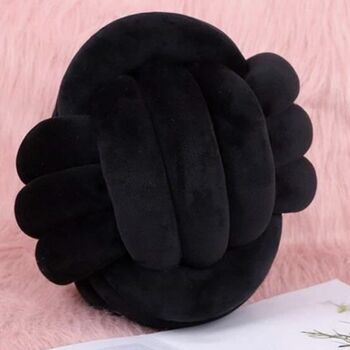 Knot Ball Cushions Velvety Soft Pillows, 11 of 12