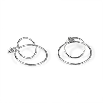 Sterling Silver Rings Two Way Studs, 2 of 3