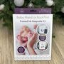 Baby Hand Or Foot Print Framed Ink Keepsake Kit With Two Designs, thumbnail 2 of 12