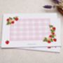 A5 Pink Strawberry Letter Writing Paper And Envelopes, thumbnail 3 of 6