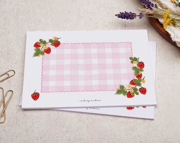 A5 Pink Strawberry Letter Writing Paper And Envelopes, 3 of 6
