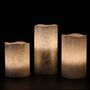 Set Of Three Silver Flameless LED Candles, thumbnail 1 of 7
