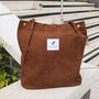 Corduroy Shopping And Working Tote Bag, thumbnail 3 of 11