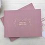 Personalised Wedding Guest Book, Blush, Cloth, thumbnail 1 of 3