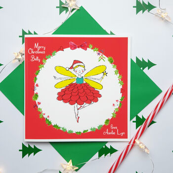 Festive Fairy Card Personalsied, 2 of 5
