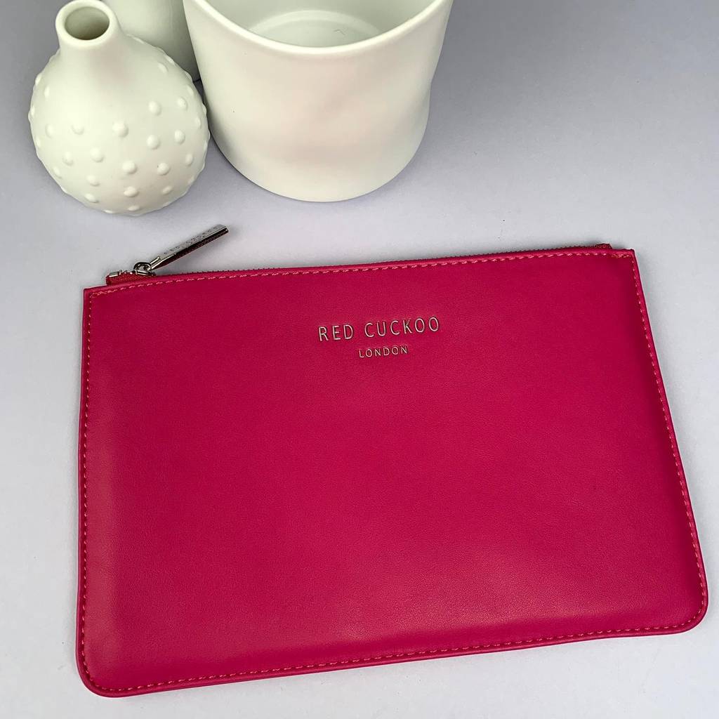 Clutch Pouch In Hot Pink By Nest