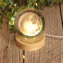 Light Up Wedding Anniversary Crystal Moon Globe Lamp, thumbnail 1 of 5
