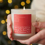 Christmas Gift For Her Too Much Wine Scented Candle, thumbnail 1 of 11