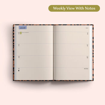 2027 Diary | A5 Hardcover Week To View | Leopard, 5 of 8